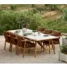 Cane-Line Sticks Dining Table Base Armchair Set - Cane-Line Sticks Dining Table Base Armchair Set