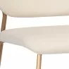 Sunpan Odesa Barstool - Dillon Cream - Closeup Angle - Sunpan Odesa Barstool - Dillon Cream - Closeup Angle