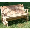 4' Red Cedar Straight Back Glider