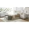 Strand Shagreen 3-Drawer Nightstand in White Shagreen - Lifestyle - Strand Shagreen 3-Drawer Nightstand in White Shagreen - Lifestyle