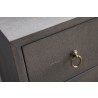 Strand Shagreen 6-Drawer Double Dresser in Gray Shagreen - Top Angled Dresser