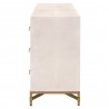 Strand Shagreen 6-Drawer Double Dresser in White Shagreen - Side