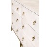 Strand Shagreen 6-Drawer Double Dresser in White Shagreen - Angled View