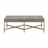  Essentials For Living Strand Shagreen Coffee Table - Front