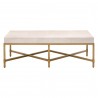 Strand Shagreen Coffee Table - White Shagreen - Side View