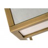 Strand Shagreen Writing Desk in White - Frame Edge
