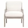Essentials For Living Stratton Club Chair in Performance Boucle Snow - Front - Essentials For Living Stratton Club Chair in Performance Boucle Snow - Front