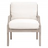 Essentials For Living Stratton Club Chair - Performance Boucle Snow, Natural Gray Beech - Front Angle