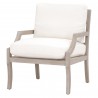 Essentials For Living Stratton Club Chair in Performance Boucle Snow - Angled