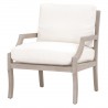 Essentials For Living Stratton Club Chair - Performance Boucle Snow, Natural Gray Beech - Front Side Angle