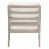 Essentials For Living Stratton Club Chair - Performance Boucle Snow, Natural Gray Beech - Back Angle - Essentials For Living Stratton Club Chair - Performance Boucle Snow, Natural Gray Beech - Back Angle