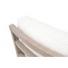 Essentials For Living Stratton Club Chair - Performance Boucle Snow, Natural Gray Beech - Back Closeup Top Angle