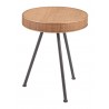Zuo Modern Stuart Side Table Natural - Front View