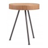 Zuo Modern Stuart Side Table Natural - Front View 4