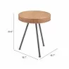 Zuo Modern Stuart Side Table Natural - Seat Dimension - Zuo Modern Stuart Side Table Natural - Seat Dimension