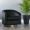 Sunpan Hazel Swivel Lounge Chair in Gold - Black Sky - Lifestyle - Sunpan Hazel Swivel Lounge Chair in Gold - Black Sky - Lifestyle