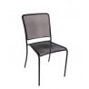 Chesapeake Side Chair Micro Mesh Seat & Back - Powder Coated Steel - Black