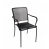 Chesapeake Armchair Micro Mesh Seat & Back - Powder Coated Steel - Black - Chesapeake Armchair Micro Mesh Seat & Back - Powder Coated Steel - Black