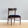Sunpan Madison Dining Chair Abbington Navy - Front Side Angle - Sunpan Madison Dining Chair Abbington Navy - Front Side Angle