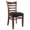 LADDER BACK Wood Chair 8641 - Mahogany
