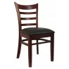 LADDER BACK Wood Chair 8641 - Mahogany - LADDER BACK Wood Chair 8641 - Mahogany