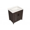 Crawford and Burke Paredes 31" Distressed Brown Single Bathroom Vanity, Upper View