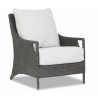 Sunset West Lagos Club Chair in Cast Silver, No Welt_Front