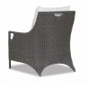 Sunset West Lagos Club Chair in Cast Silver, No Welt_Rear