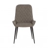 Sunpan Iryne Dining Chair in Bounce Smoke - Set of Two - Front Angle