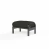 Monterey Ottoman in Spectrum Carbon w/ Self Welt - Front Side Angle - Monterey Ottoman in Spectrum Carbon w/ Self Welt - Front Side Angle