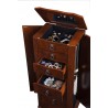 Berkeley Jewelry Armoire - Coffee - Drawers Opened