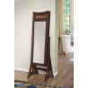 Bedford Classic Long Cheval Mirror Jewelry Cabinet Storage Armoire
