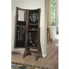 Bedford Classic Long Cheval Mirror Jewelry Cabinet Storage Armoire - Open - Bedford Classic Long Cheval Mirror Jewelry Cabinet Storage Armoire - Open