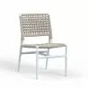 Sunset West Bahia Armless Dining Chair - Front Side Angle - Sunset West Bahia Armless Dining Chair - Front Side Angle