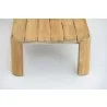 Sunset West Natural Teak Coffee Table Side - Edge Top View - Sunset West Natural Teak Coffee Table Side - Edge Top View
