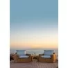 Sunset West Natural Teak End Table-Environmental - Sunset West Natural Teak End Table-Environmental