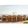 Sunset West Natural Teak 96" Dining Table - Lifestyle 4 - Sunset West Natural Teak 96" Dining Table - Lifestyle 4