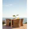 Sunset West Natural Teak 96" Dining Table - Lifestyle 2