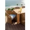 Sunset West Natural Teak 96" Dining Table - Lifestyle 6 - Sunset West Natural Teak 96" Dining Table - Lifestyle 6