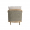 Sunset West Cambria Club Chair in Canvas Canvas w/ Self Welt Back