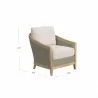 Sunset West Cambria Club Chair in Canvas Canvas w/ Self Welt - Sunset West Cambria Club Chair in Canvas Canvas w/ Self Welt