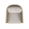 Sunset West Cambria Club Chair in Canvas Canvas w/ Self Welt Top