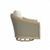 Sunset West Cambria Swivel Club Chair in Canvas Canvas w/ Self Welt Side - Sunset West Cambria Swivel Club Chair in Canvas Canvas w/ Self Welt Side