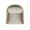 Sunset West Cambria Swivel Club Chair in Canvas Canvas w/ Self Welt - Sunset West Cambria Swivel Club Chair in Canvas Canvas w/ Self Welt