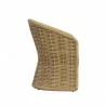 Sunset West Playa Dining Chair in Soothe Pearl with Flange Welt - Sunset West Playa Dining Chair in Soothe Pearl with Flange Welt