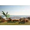 Sunset West Playa Oversized Club Chair in Soothe Pearl with Flange Welt - Lifestyle 2