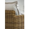 Sunset West Playa Oversized Club Chair in Soothe Pearl with Flange Welt - Back Edge Close-up