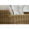 Sunset West Playa Loveseat in Soothe Pearl with Flange Welt - Side Angled Lifestyle - Sunset West Playa Loveseat in Soothe Pearl with Flange Welt - Side Angled Lifestyle