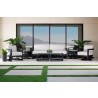 Sunset West Malibu Swivel Chair in Cast Silver - Lifestyle 3