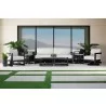 Sunset West Malibu Swivel Chair in Cast Silver - Lifestyle 3 - Sunset West Malibu Swivel Chair in Cast Silver - Lifestyle 3